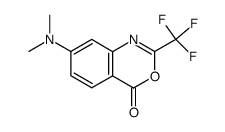 7-(dimethylamino)-2-(trifluoromethyl)-4H-benzo[d][1,3]oxazin-4-one Structure