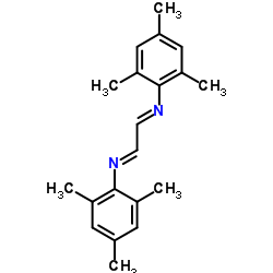 Benzenamine, N,N'-1,2-ethanediylidenebis[2,4,6-trimethyl-, [N(E),N'(E)]-结构式