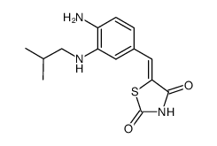 5-(4-amino-3-isobutylamino-benzylidene)-thiazolidine-2,4-dione Structure