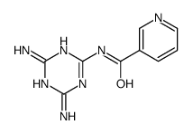 N-(4,6-diamino-1,3,5-triazin-2-yl)pyridine-3-carboxamide Structure