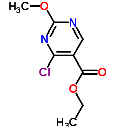 Ethyl 4-chloro-2-methoxypyrimidine-5-carboxylate Structure