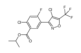 isopropyl 2-chloro-4-fluoro-5-[(4-chloro-5-trifluoromethyl)isoxazole-3-yl]benzoate Structure