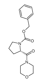 (S)-4-[N-(benzyloxycarbonyl)prolyl]morpholine Structure