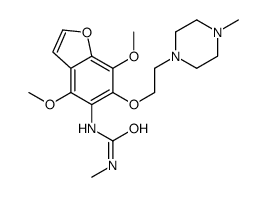 1-[4,7-dimethoxy-6-[2-(4-methylpiperazin-1-yl)ethoxy]-1-benzofuran-5-yl]-3-methylurea Structure