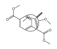 (2.2)-Paracyclophane-2,5-dicarboxylic acid, 3',6'-dimethoxy-, dimethyl ester Structure