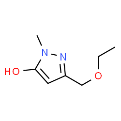 1H-Pyrazol-5-ol,3-(ethoxymethyl)-1-methyl-结构式