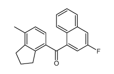 (2,3-Dihydro-7-methyl-1H-inden-4-yl)(3-fluoro-1-naphthalenyl)methanone Structure