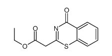 ethyl 2-(4-oxo-1,3-benzothiazin-2-yl)acetate结构式