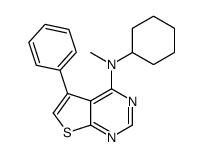 N-cyclohexyl-N-methyl-5-phenylthieno[2,3-d]pyrimidin-4-amine Structure