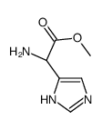 1H-Imidazole-4-aceticacid,alpha-amino-,methylester,(alphaR)-(9CI) structure