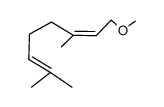 1-Methoxy-3,7-dimethyl-2,6-octadiene结构式