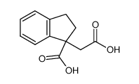 1-carboxyindane-1-acetic acid Structure