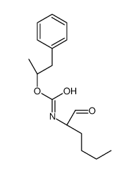 [(2S)-1-phenylpropan-2-yl] N-[(2S)-1-oxohexan-2-yl]carbamate Structure