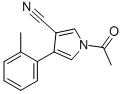 1-acetyl-4-(2-methylphenyl)-1h-pyrrole-3-carbonitrile Structure