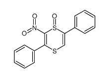 2,5-Diphenyl-3-nitro-1,4-dithiin-4-sulphoxide Structure