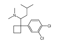 1-(1-(3,4-二氯苯基)环丁基)-N,N,3-三甲基-1-丁胺结构式