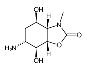 2(3H)-Benzoxazolone,6-aminohexahydro-4,7-dihydroxy-3-methyl-,[3aS-(3aalpha,4alpha,6bta,7alpha,7aalpha)]-(9CI)结构式