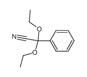 α,α-diethoxybenzeneacetonitrile结构式