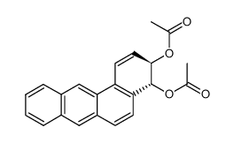 (-)-trans-(3R,4R)-3,4-diacetoxy-3,4-dihydrobenz[a]anthracene Structure