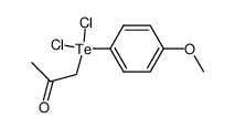 Acetonyl-(4-methoxy-phenyl)-tellurdichlorid Structure