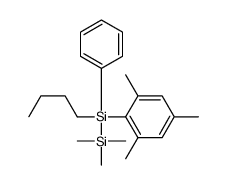 butyl-phenyl-(2,4,6-trimethylphenyl)-trimethylsilylsilane结构式