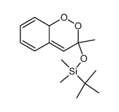 tert-butyldimethyl((3-methyl-3,8a-dihydrobenzo[c][1,2]dioxin-3-yl)oxy)silane Structure