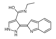 N-ethyl-3-indol-2-ylidene-1,2-dihydropyrazole-4-carboxamide结构式