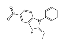 N-methyl-5-nitro-1-phenylbenzimidazol-2-amine Structure