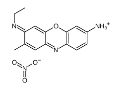 7-amino-3-(ethylamino)-2-methylphenoxazin-5-ium nitrate Structure