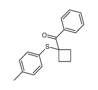 [1-(4-methylphenyl)sulfanylcyclobutyl]-phenylmethanone结构式