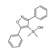 3,5-diphenyl-4-(dimethylhydroxysilyl)isoxazole结构式