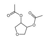 (4-acetyloxyoxolan-3-yl) acetate Structure