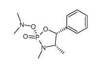 (2R,4S,5R)-2-O-(N,N-dimethylhydroxylamino)-3,4-dimethyl-5-phenyl-1,3,2-oxazaphospholidin-2-one结构式