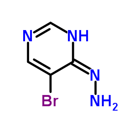 1-(5-bromopyrimidin-4-yl)hydrazine structure