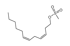 (3Z,6Z)-dodeca-3,6-dien-1-yl methanesulfonate结构式