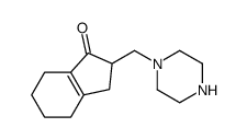 2-(piperazin-1-ylmethyl)-2,3,4,5,6,7-hexahydroinden-1-one结构式