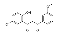 1-(5-chloro-2-hydroxyphenyl)-3-(3-methoxyphenyl)propane-1,3-dione结构式