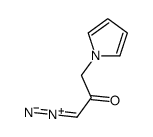 1-diazonio-3-pyrrol-1-ylprop-1-en-2-olate结构式