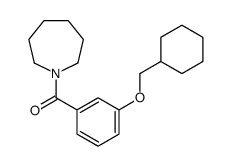 azepan-1-yl-[3-(cyclohexylmethoxy)phenyl]methanone结构式