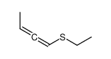 1-ethylsulfanylbuta-1,2-diene结构式