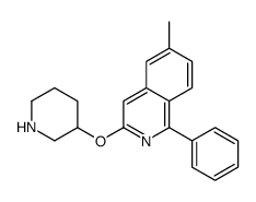 6-methyl-1-phenyl-3-piperidin-3-yloxyisoquinoline结构式