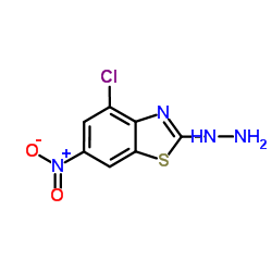 4-CHLORO-6-NITRO-2(3H)-BENZOTHIAZOLONEHYDRAZONE Structure