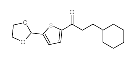 (2-CYCLOHEXYL)ETHYL 5-(1,3-DIOXOLAN-2-YL)-2-THIENYL KETONE picture