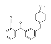 2-CYANO-3'-(4-METHYLPIPERAZINOMETHYL) BENZOPHENONE structure