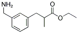 3-[3-(氨基甲基)苯基]-2-甲基丙酸乙酯结构式
