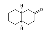 2(1H)-Naphthalenone, octahydro-, (4aR,8aS) Structure