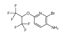 2-bromo-6-(1,1,1,3,3,3-hexafluoropropan-2-yloxy)pyridin-3-amine结构式