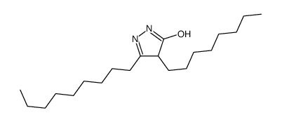 3-nonyl-4-octyl-1,4-dihydropyrazol-5-one结构式