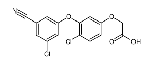 2-[4-chloro-3-(3-chloro-5-cyanophenoxy)phenoxy]acetic acid Structure