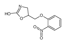 5-[(2-nitrophenoxy)methyl]-1,3-oxazolidin-2-one结构式